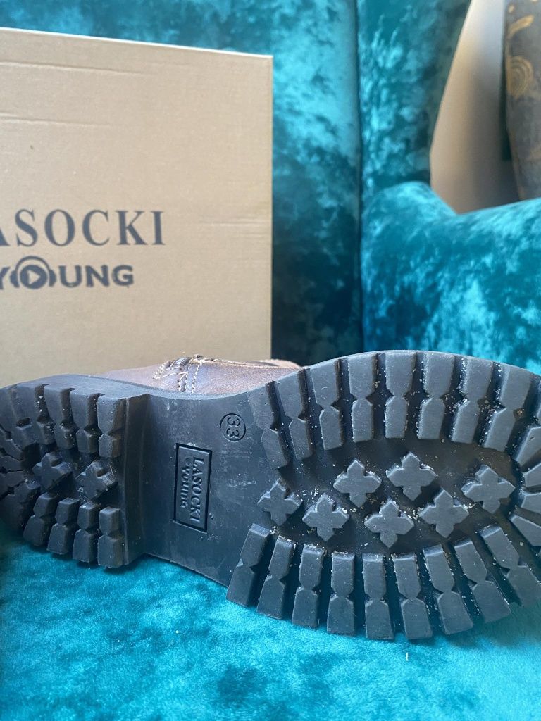 Kozaki traperki dziewczęce Lasocki young r.33