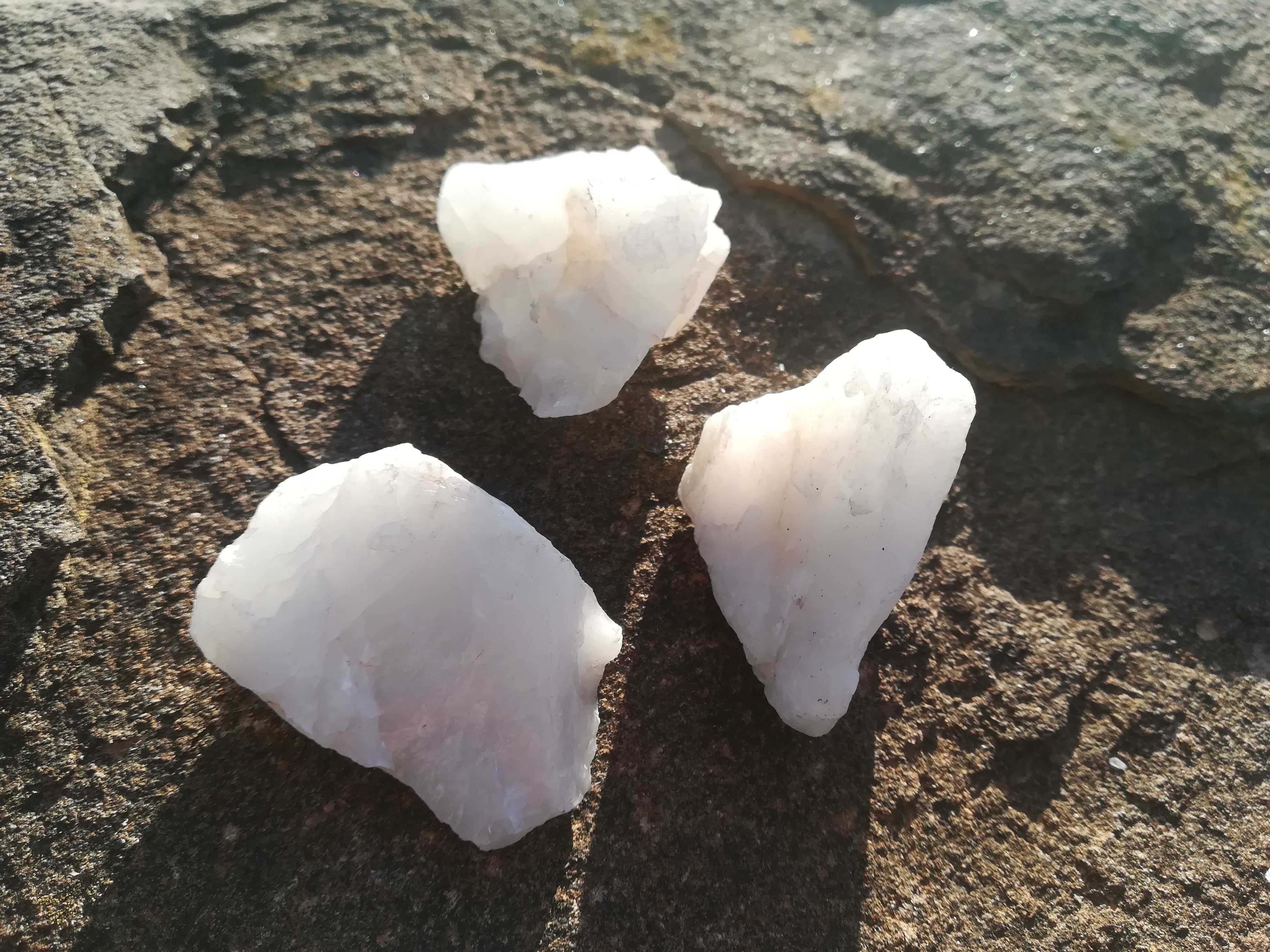 Pedras de proteção espiritual, cristais calcite branca 5€ cada