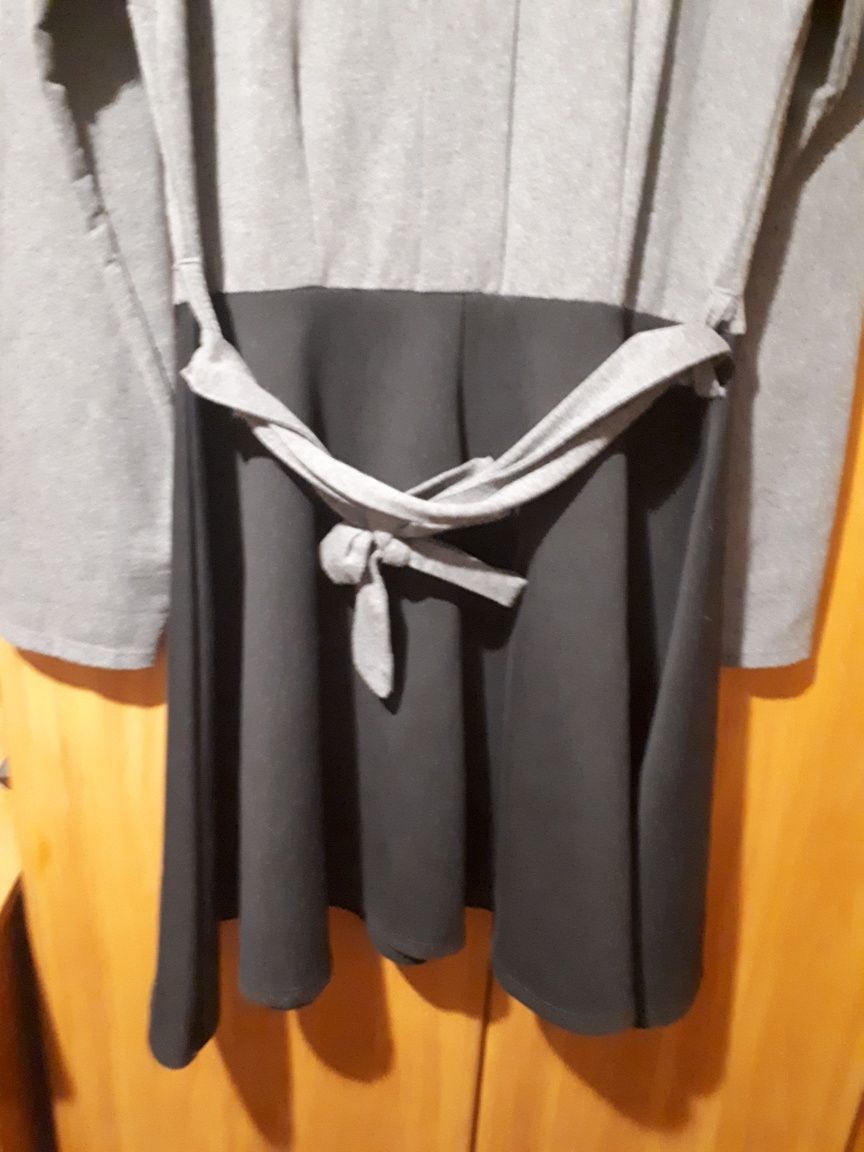 sukienka czarno szara roz 170