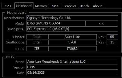 płyta głowna GIGABYTE B760 GAMING X DDR4 ATX
