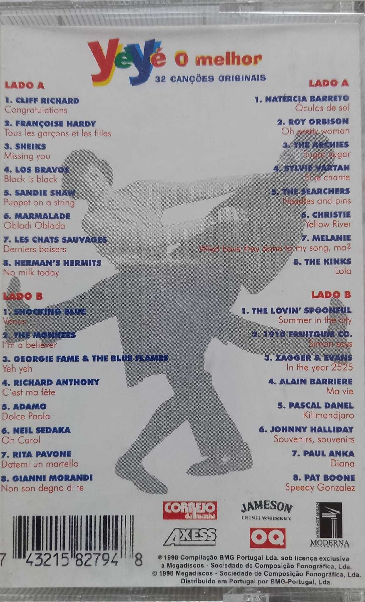 Various – Yéyé O Melhor Dupla Cassete Rara