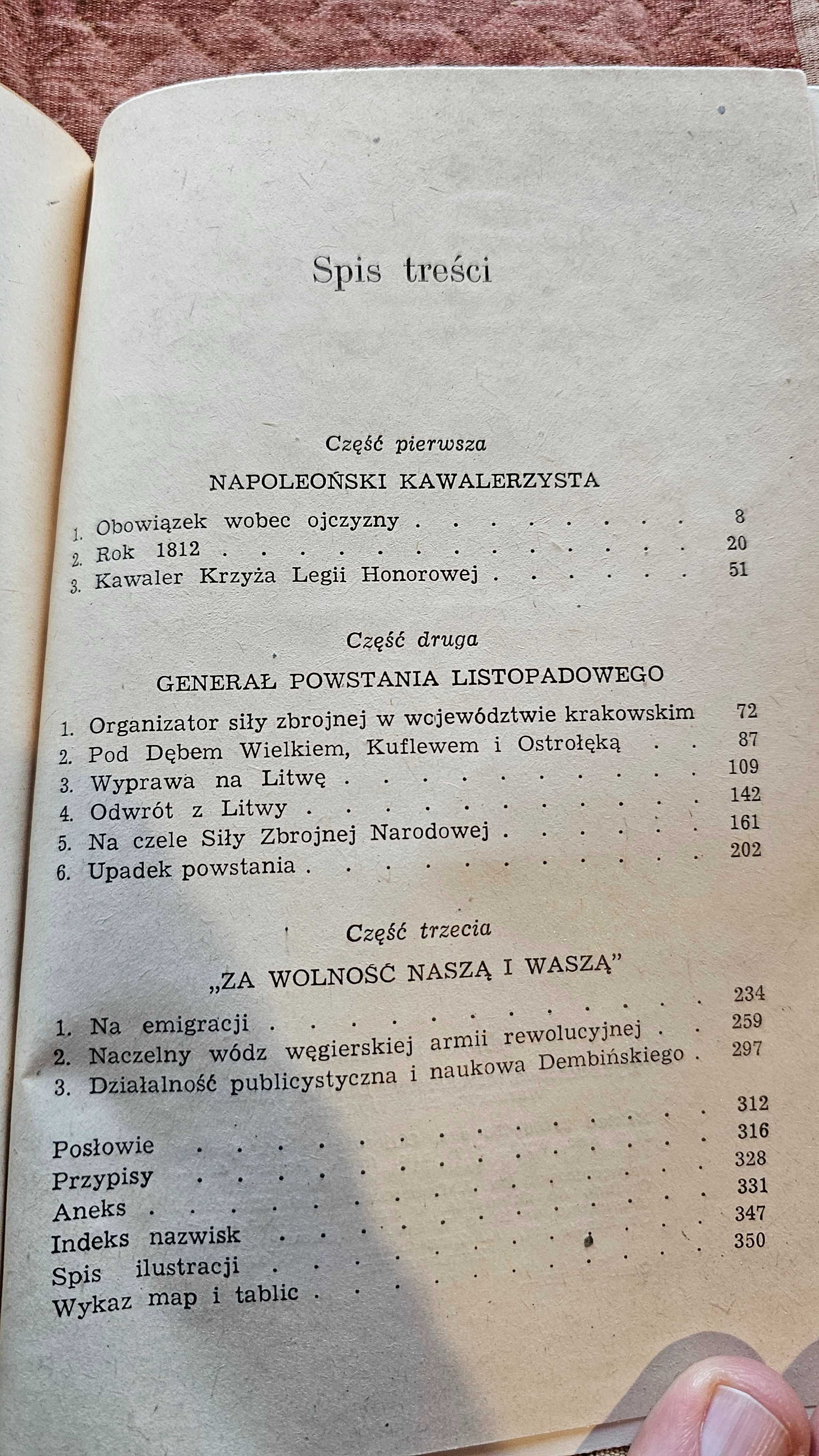AO Bartłomiej Szyndler - Henryk Dembiński 1791 - 1864 MON 1984 spis