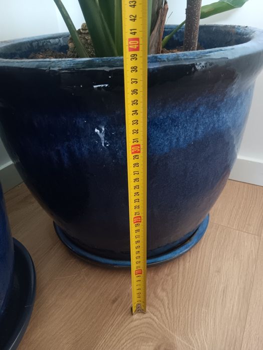 Vasos ceramica azuis