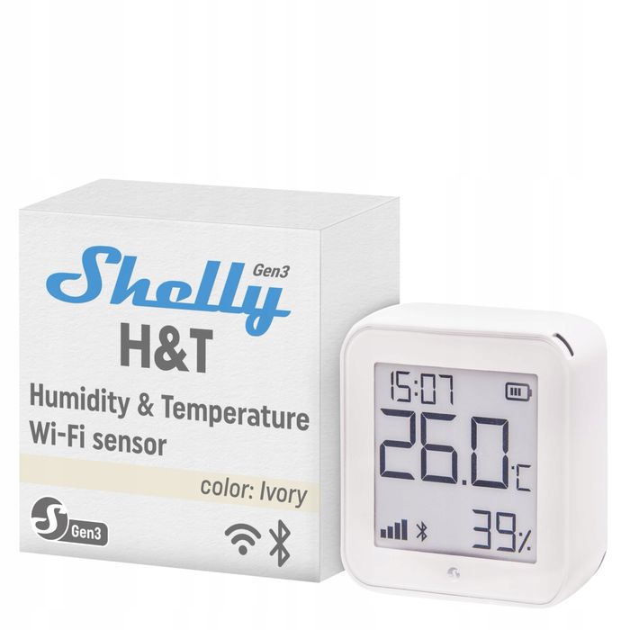 Czujnik temp. i wilgotności WIFI Shelly H&T gen3