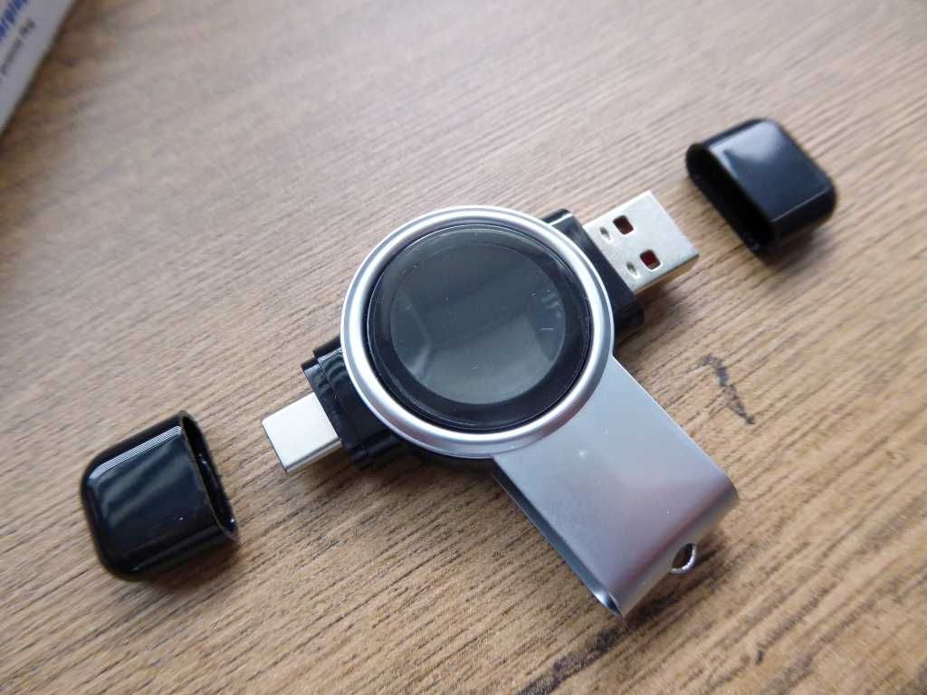 Bezprzewodowa ladowarka indukcyjna do smart watcha - USB A / USB C