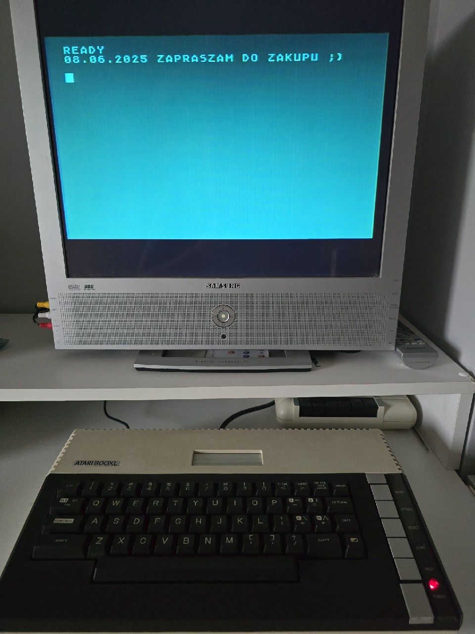 Piękne Atari 800XL + Joystick QuickJoy superchanger całość w 100%  ok