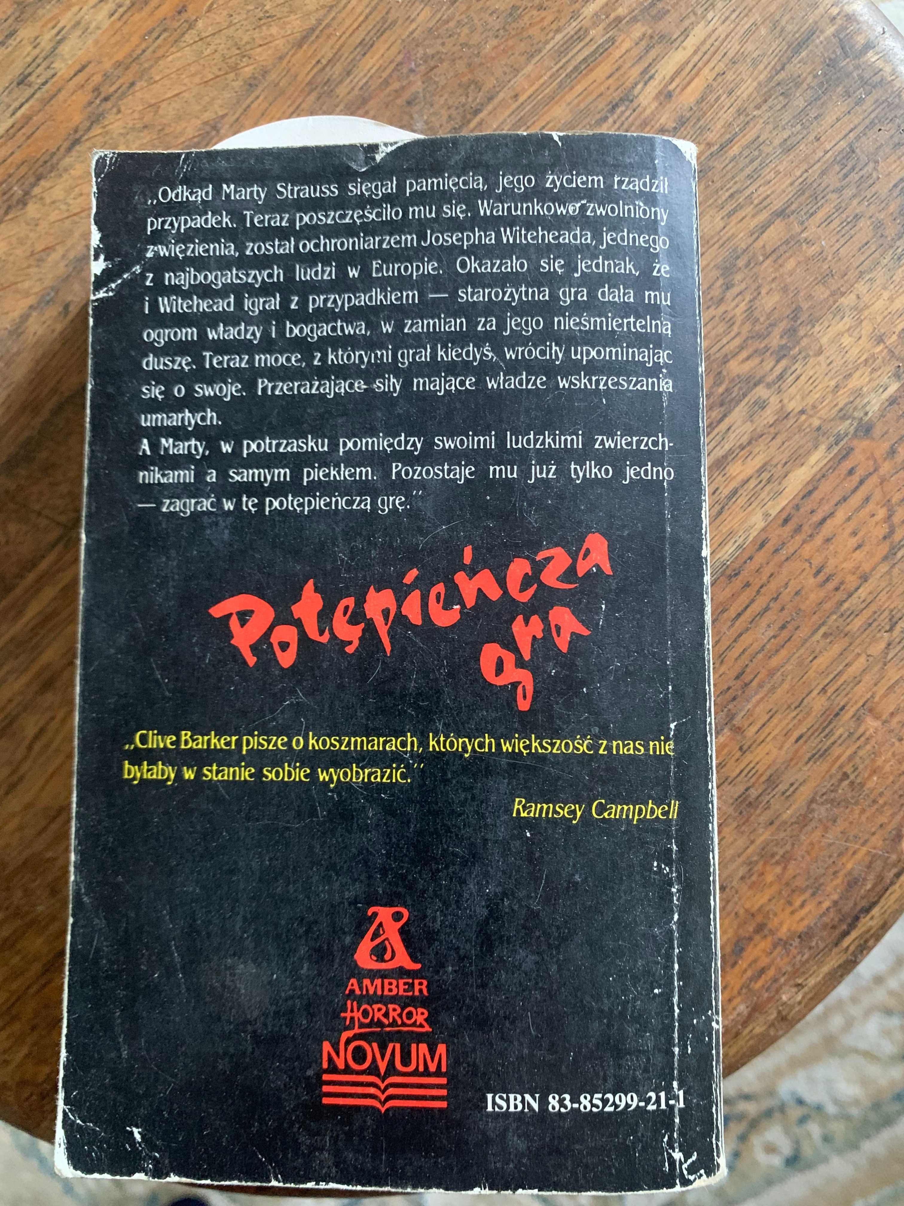 Clive Barker “Potępieńcza gra”