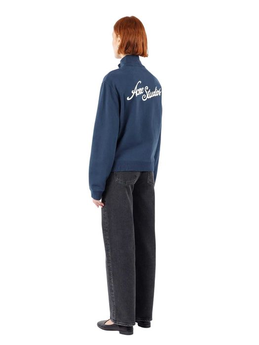 Світшот Acne Studios Zip-Up Sweatshirt Deep Blue