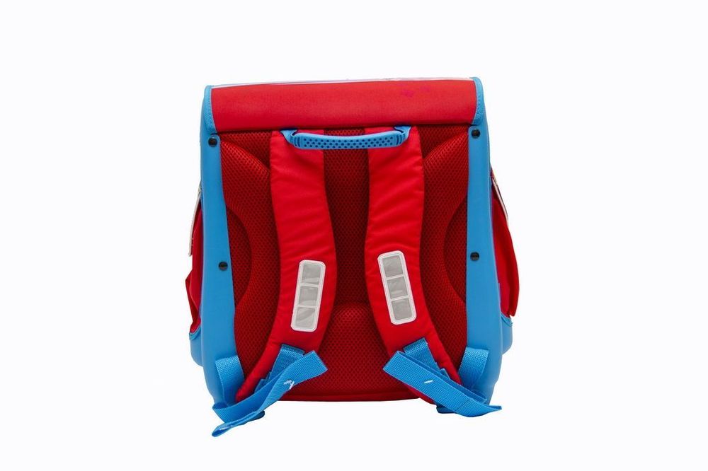 TORNISTER AUTA usztywniany 21L czerwono-niebieski