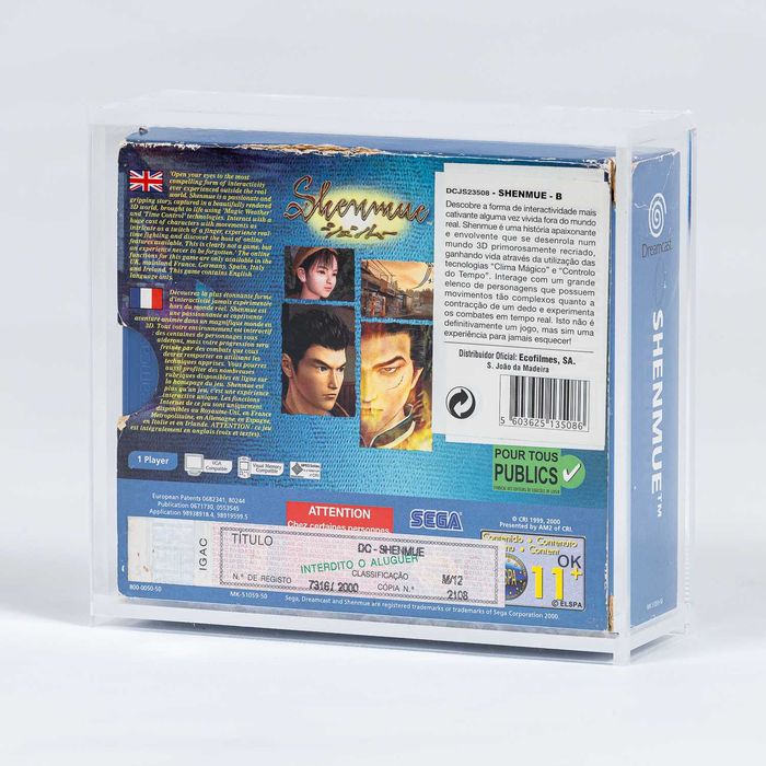 Caixas em acrilico para jogos multidisco Dreamcast