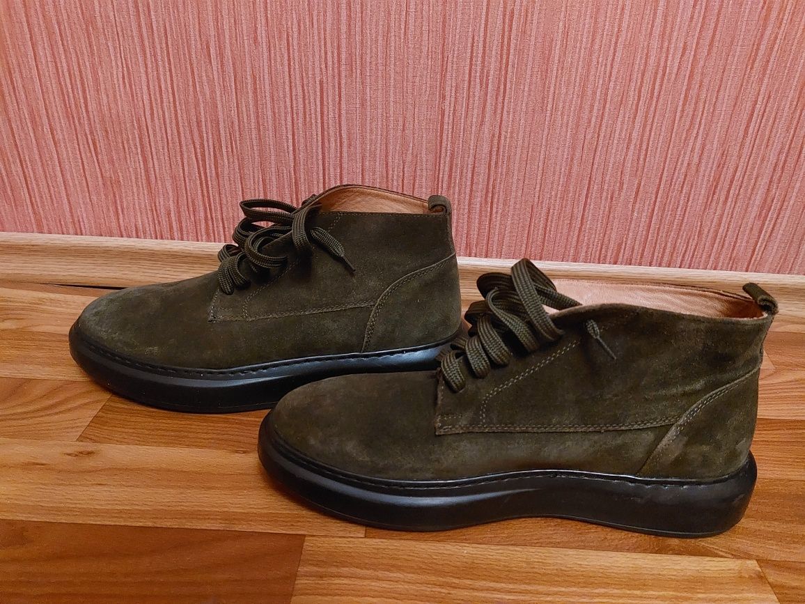 Мужские кожаные  ботинки турецкой фирмы "Lufian"