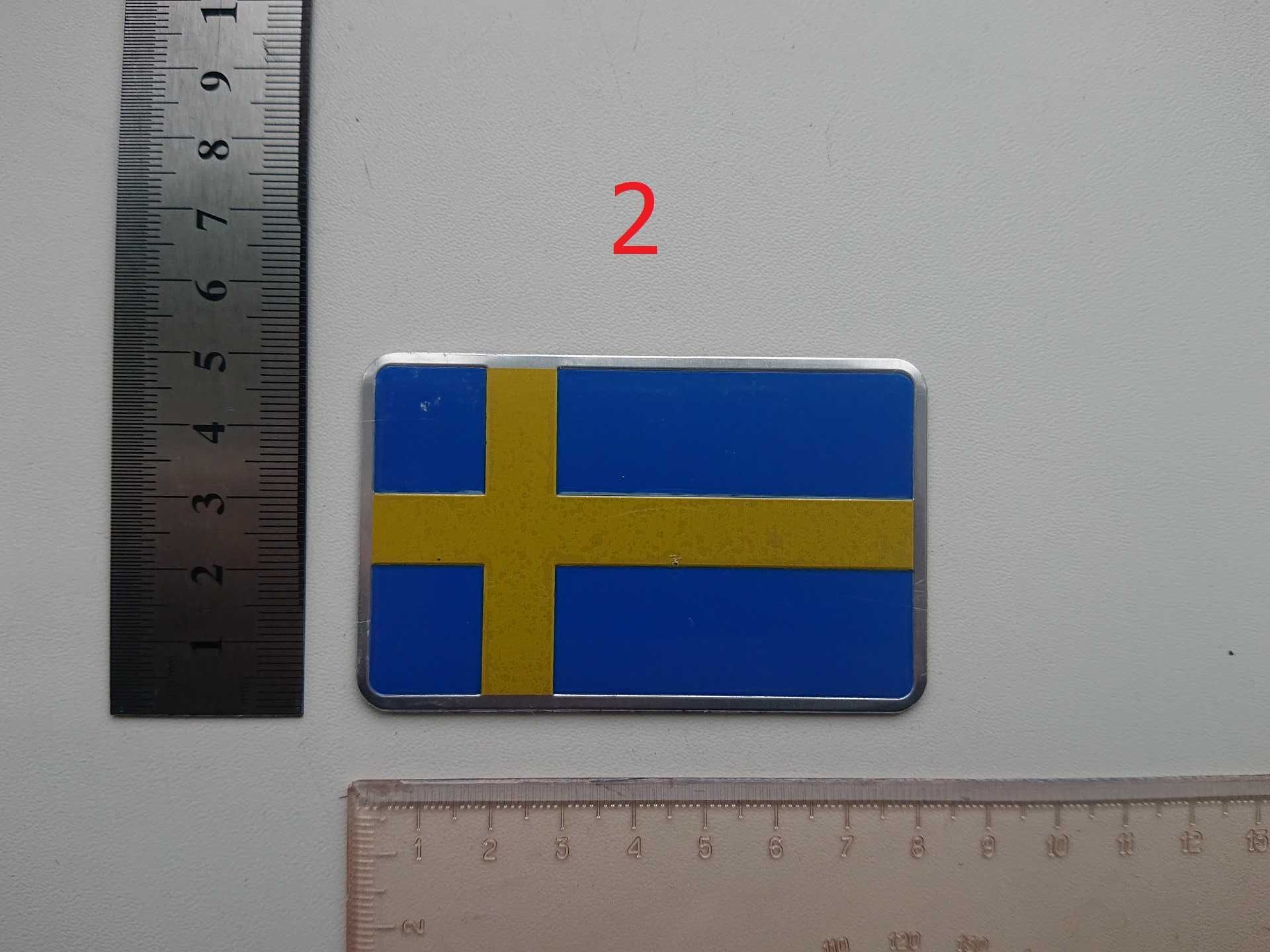 Шильдик эмблема SWEDEN, SAAB, Volvo металл
