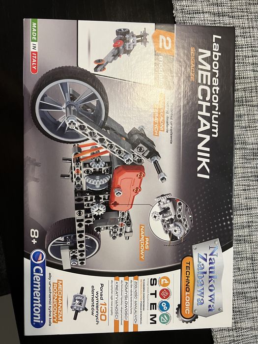 Zestaw ścigacze Clementoni Laboratorium Mechaniki 60955 8 lat + 130 el