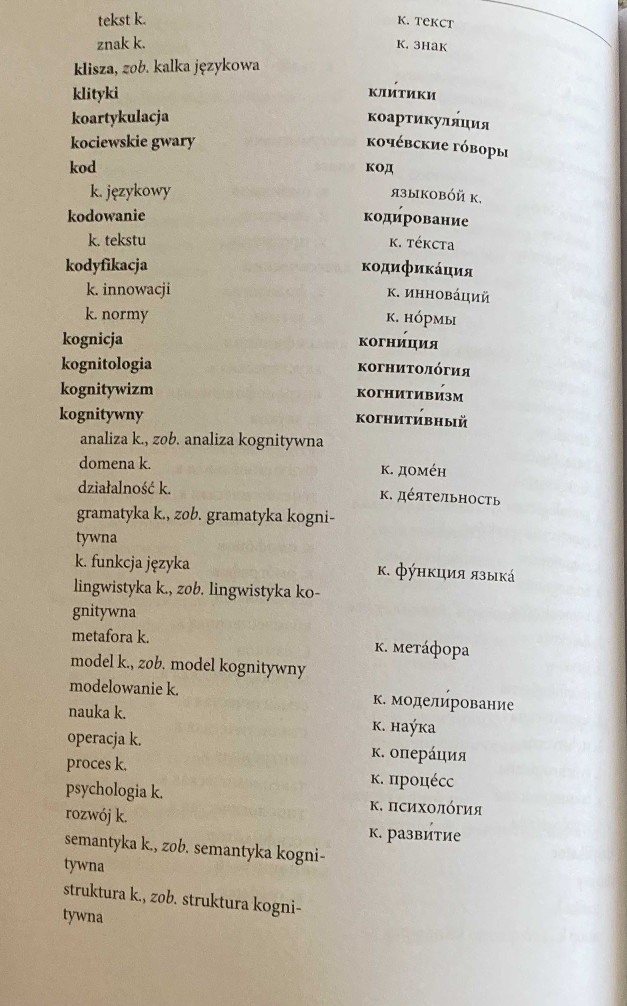 Miturska-Bojanowska, Pol.-ros. słownik terminów lingwistycznych...