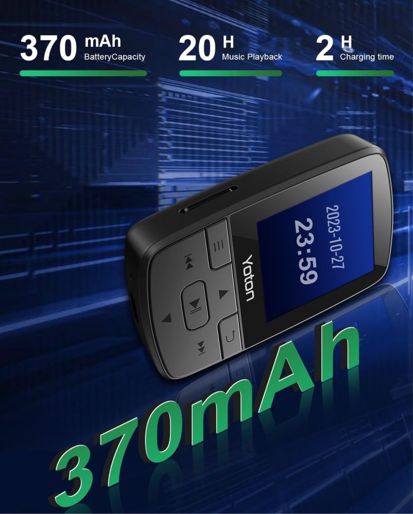 MP3-плеєр YOTON з Bluetooth 5.2, міні-HiFi-музичний плеєр