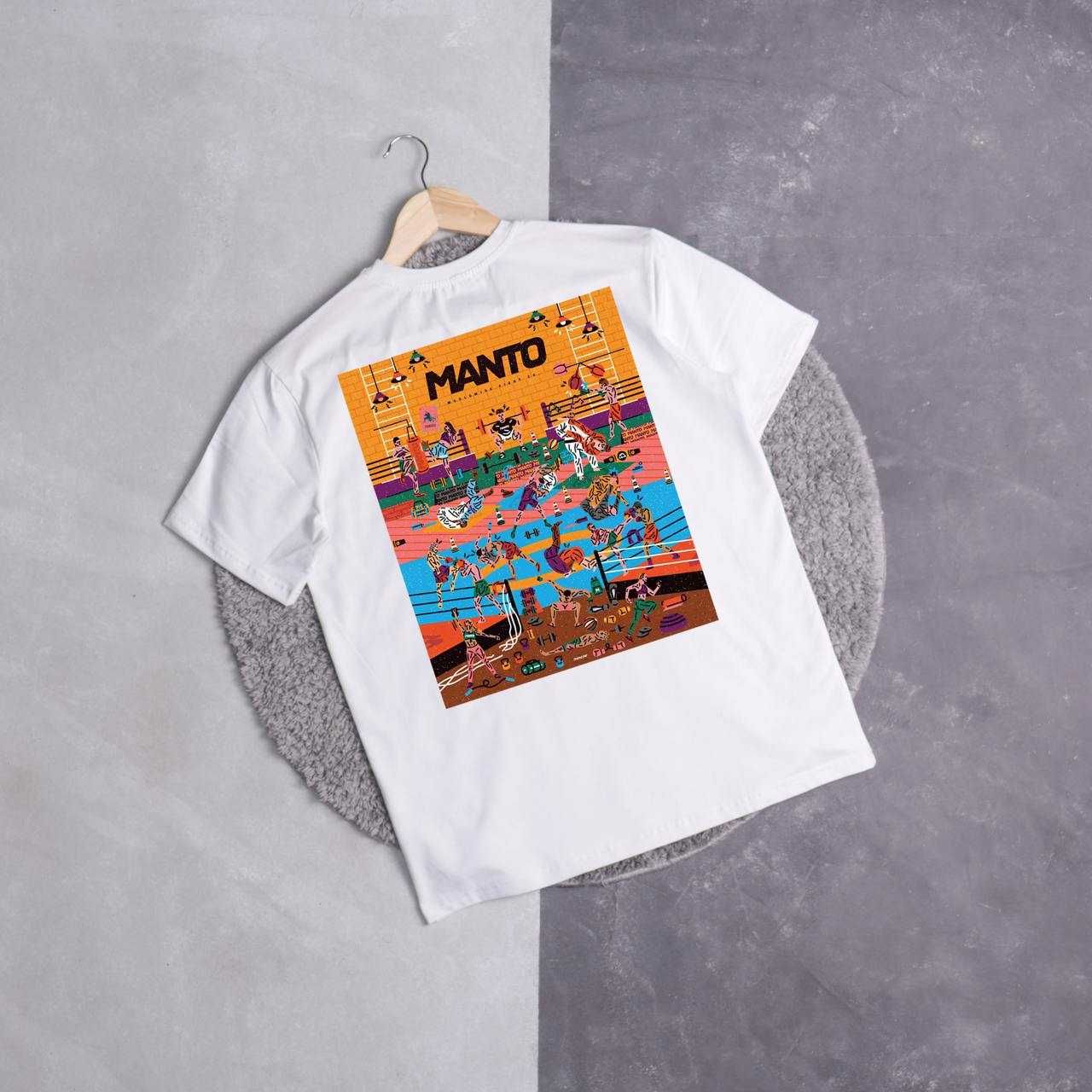 Біла футболка Manto, манто