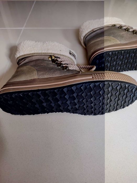 buty  damskie  Jesienno /zimowe   beżowe ocieplane   OKAZJA