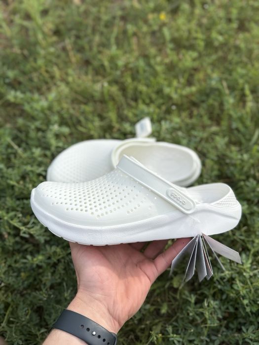 Купить Crocs LiteRide white крокси лайт райд чоловічі кроксы