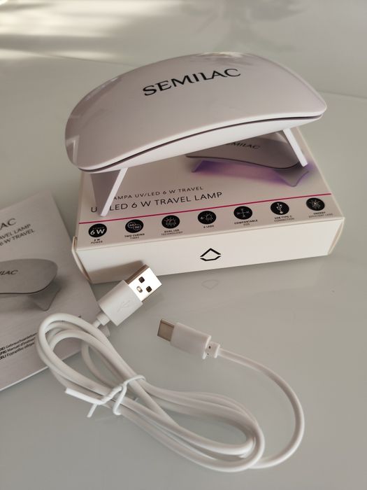 Lampa UV LED Semilac Travel - nowa