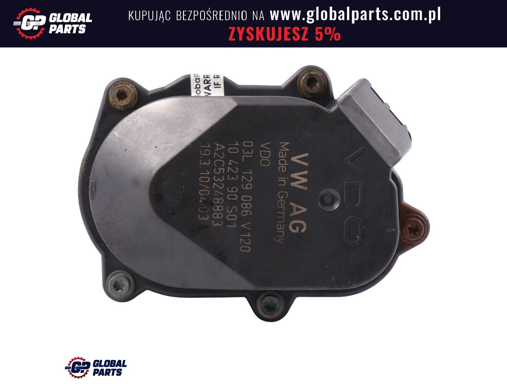 Audi A4 B8 2.0 TDI Nastawnik Klap 03L129086