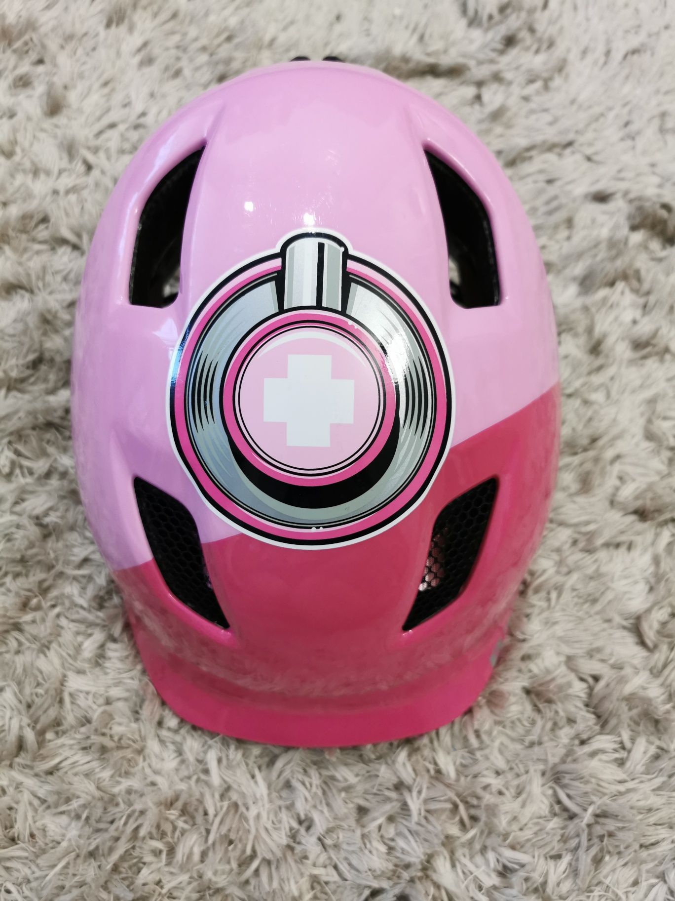 Kask rowerowy dziecięcy BTWIN KH520 Docto różowy