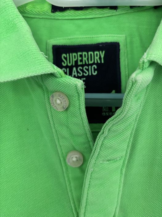 Zielona kosxulka polo superdry uniwersalna bawelniana