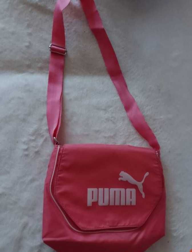 Puma/Duża, różowa, sportowa torebka listonoszka