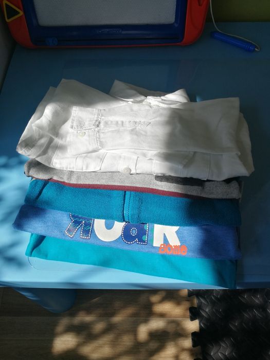 Zestaw 5szt koszula, sweter, bluza 86