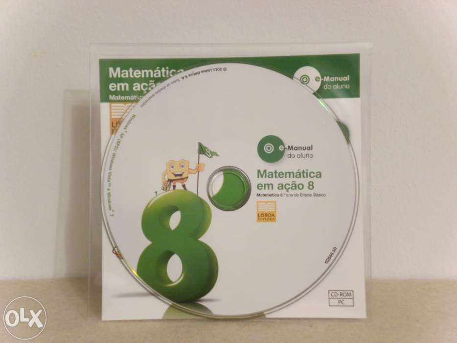 CD's de apoio escolar / manuais interativos 8.º ano