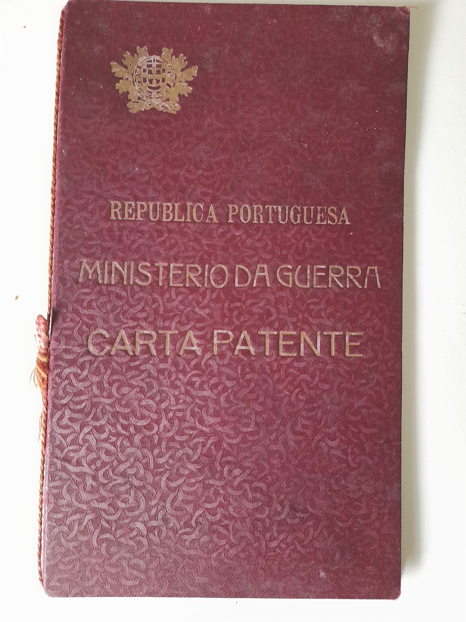 Carta Patente do Ministério da Guerra 1932