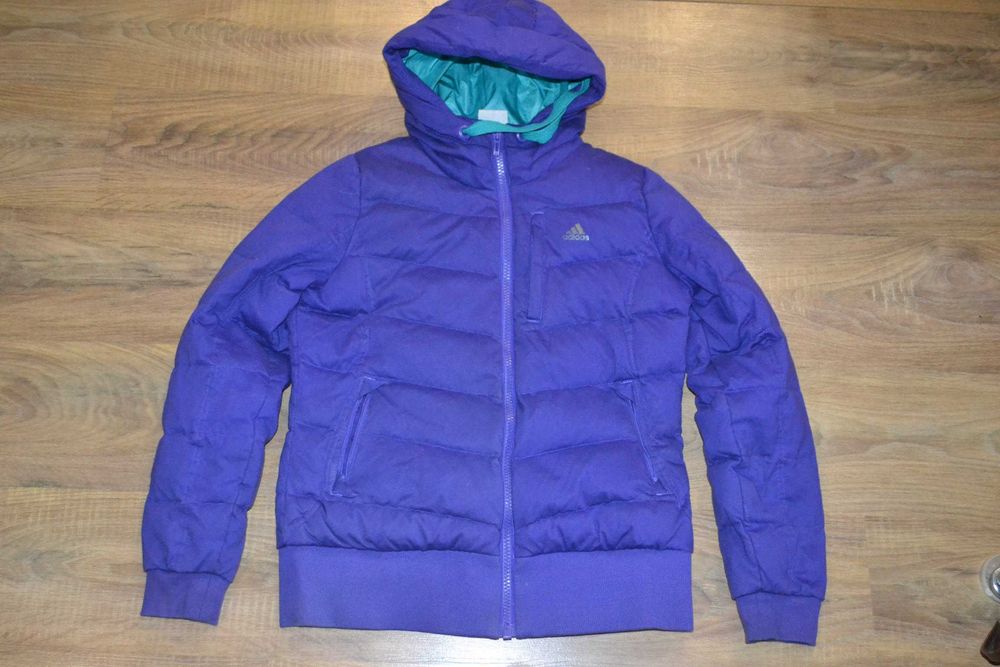 adidas L спортивный женский пуховик оригинал куртка зимняя бомбер