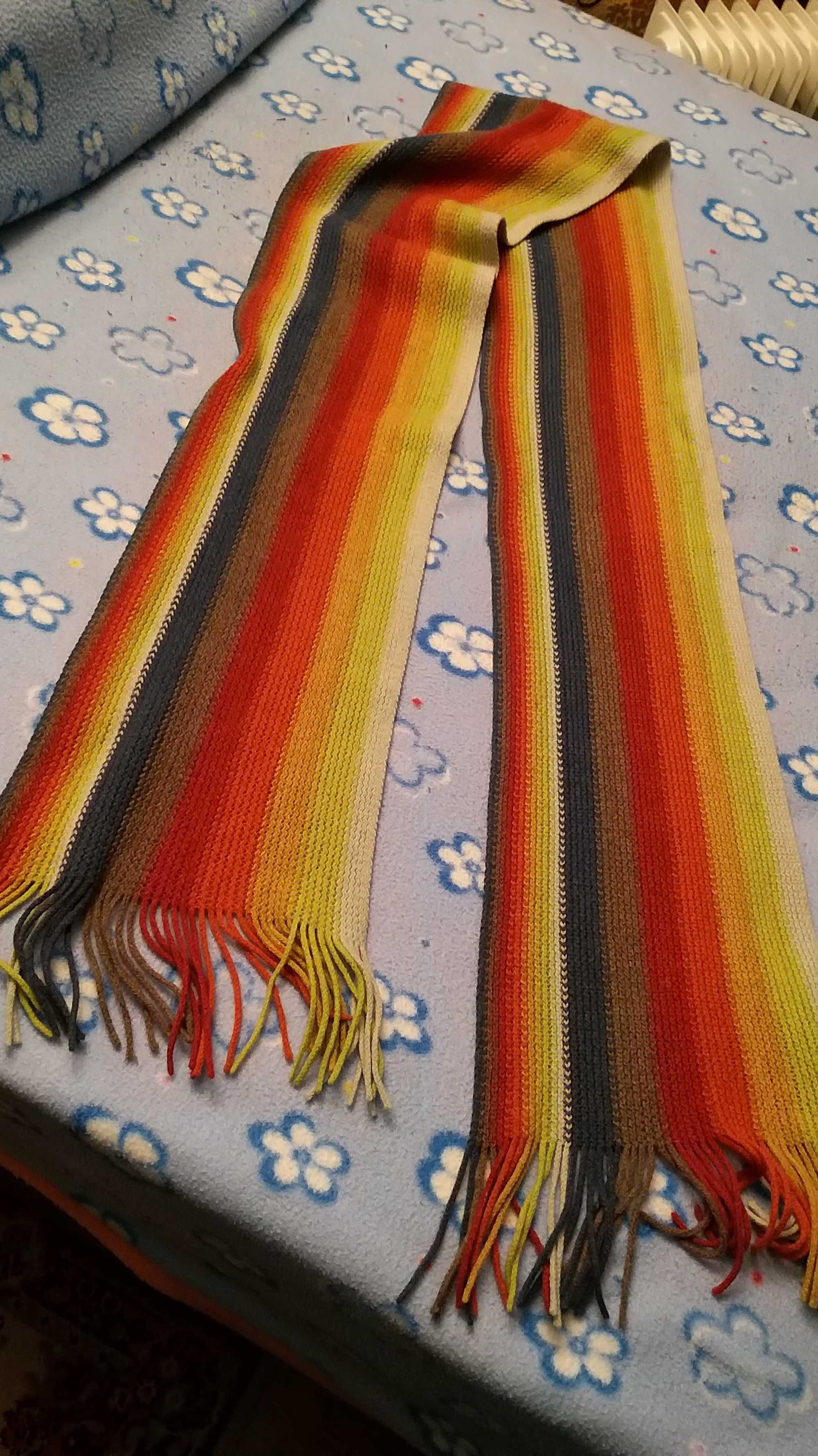 cachecol ás riscas multicolor