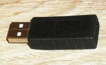 Data Blocker. Przejściówka USB 2.0 z Typu A męskiego na Typ A żeński.