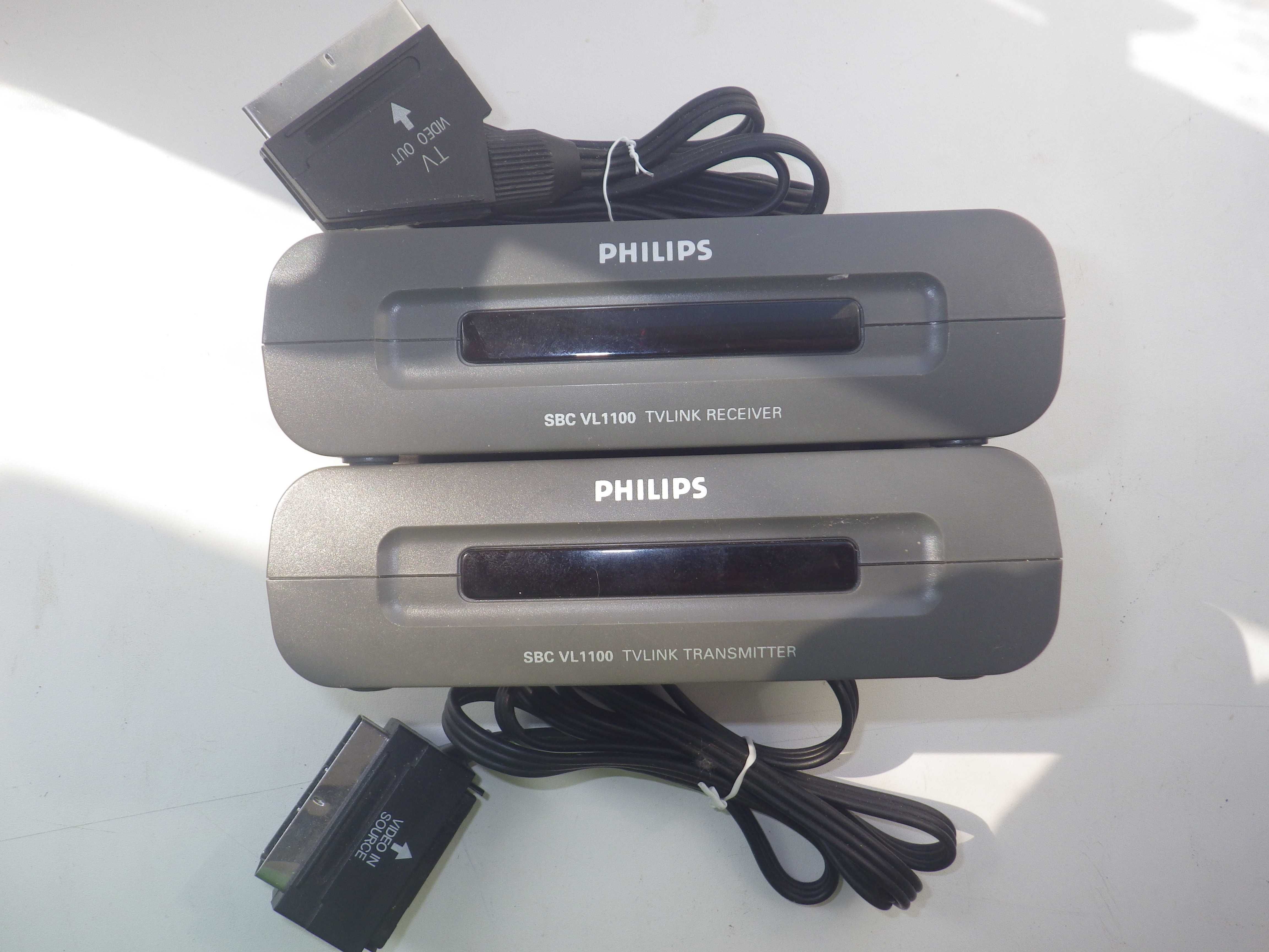 Передатчик и ресивер Philips SBC VL1100 TVLINK в комплекте с кабелями