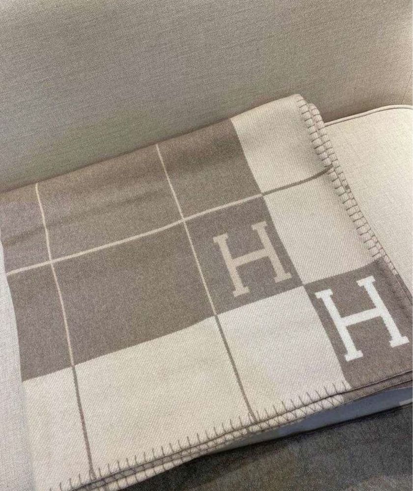 Плед Hermes Throw бежевый
