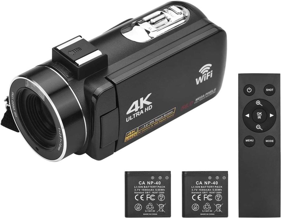 Kamera cyfrowa 4 K WI FI rejestrator 56.00 mega pixsels
