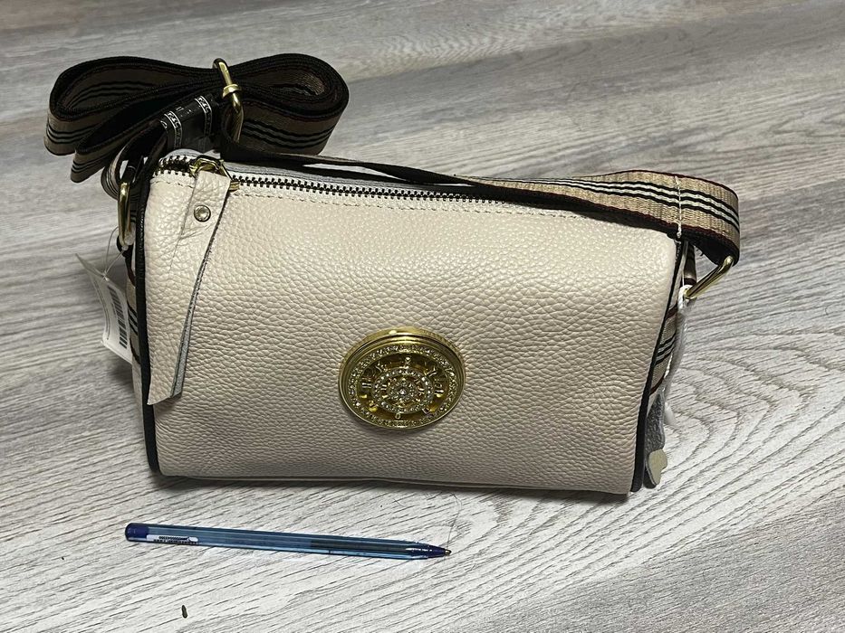 Сумка для жінок із натуральної шкіри біла