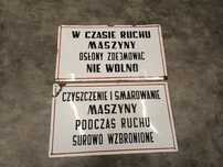 Stare tablice emaliowane Real foto
