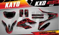 Наклейки Пітбайк Pitbike Geon Kayo Viper X-Pit X-ride Forte Kovi KXD