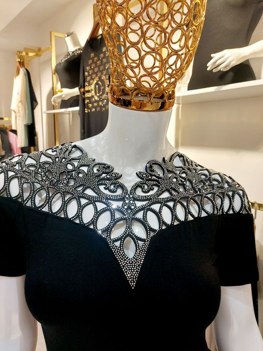 Sassofono Dark More нарядная кофта с камнями. Люкс! Размер s