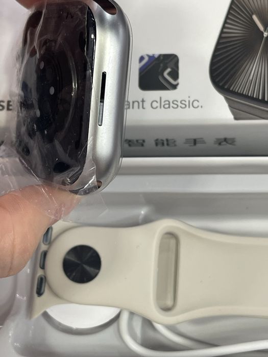 Smart watch 10 cor creme