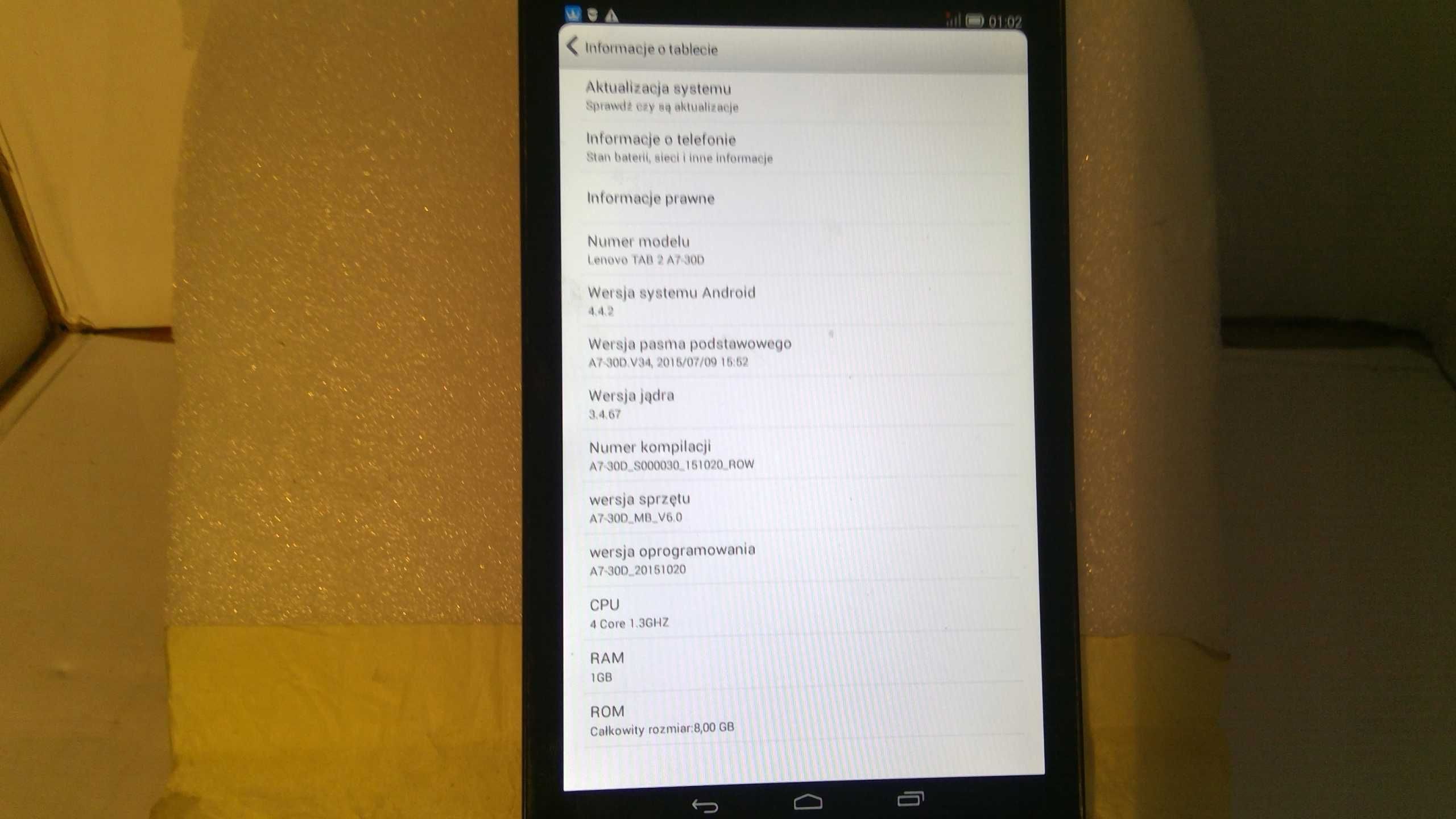 Tablet Lenovo TAB2 A7-30D 7" nr1263