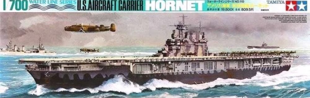 Tamiya 77510 model okręt statek 1/700 Hornet Aircraft Carrier