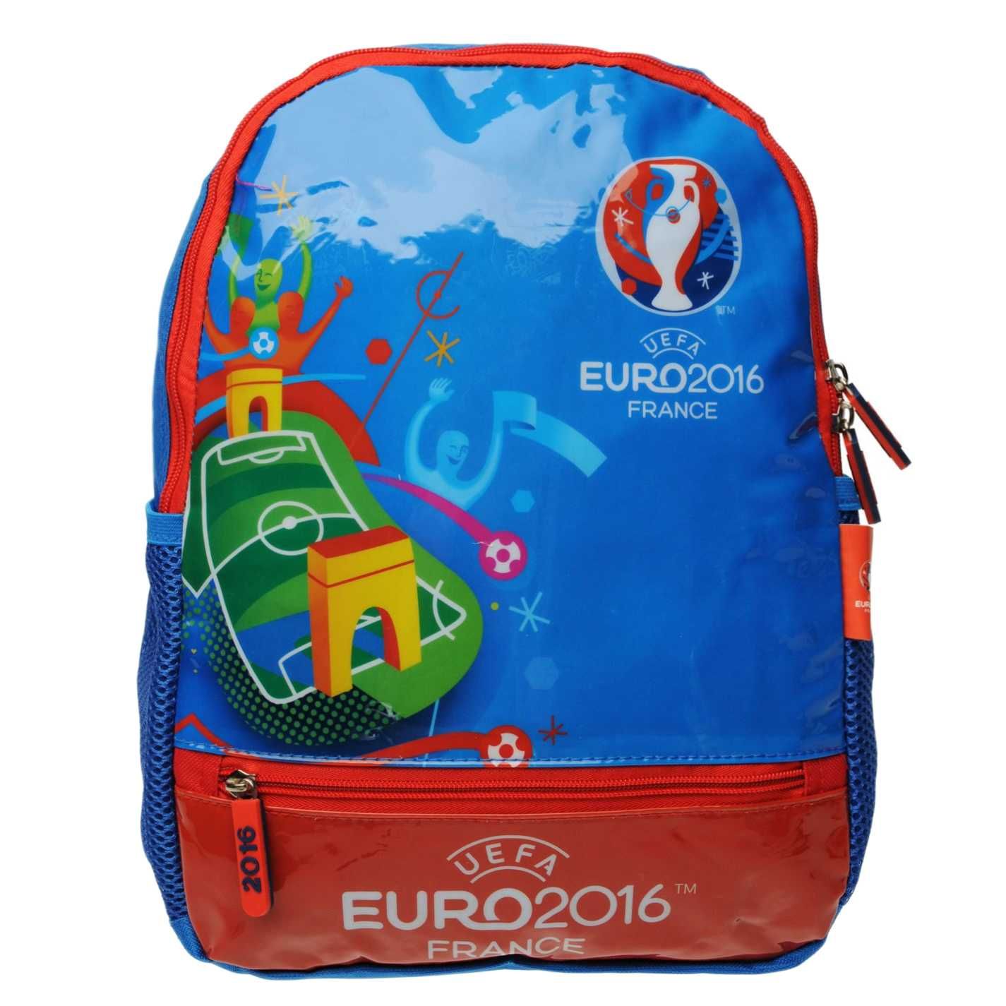 Рюкзак детский дошкольный UEFA EURO 2016 Backpack Синий глянцевый