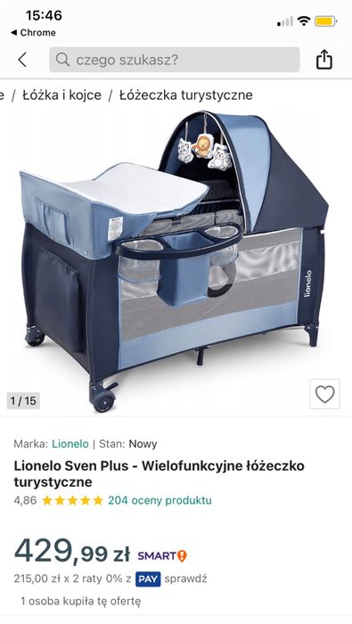 Sprzedam lozeczko turystyczne w komplecie z materacem + przewijak
