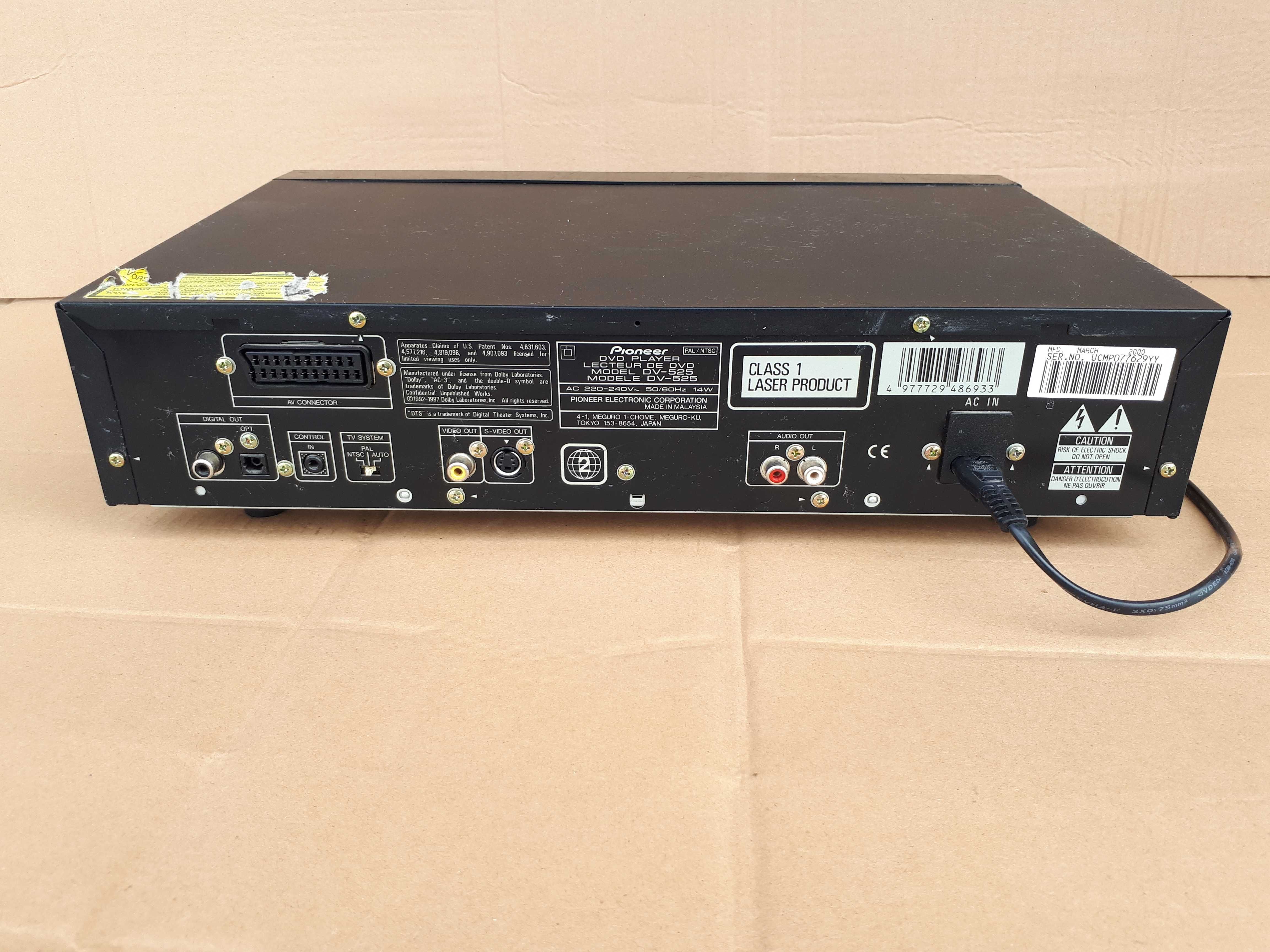 Pioneer DVD Player DV-525