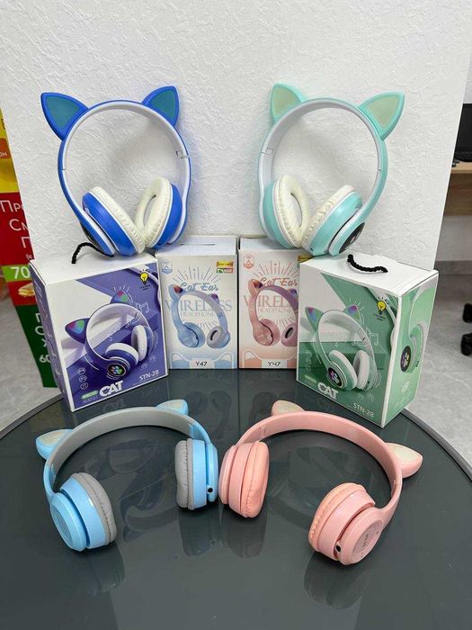 Бездротові БЛЮТУЗ навушники! Навушники з підсвіткою! + МІКРОФОН.