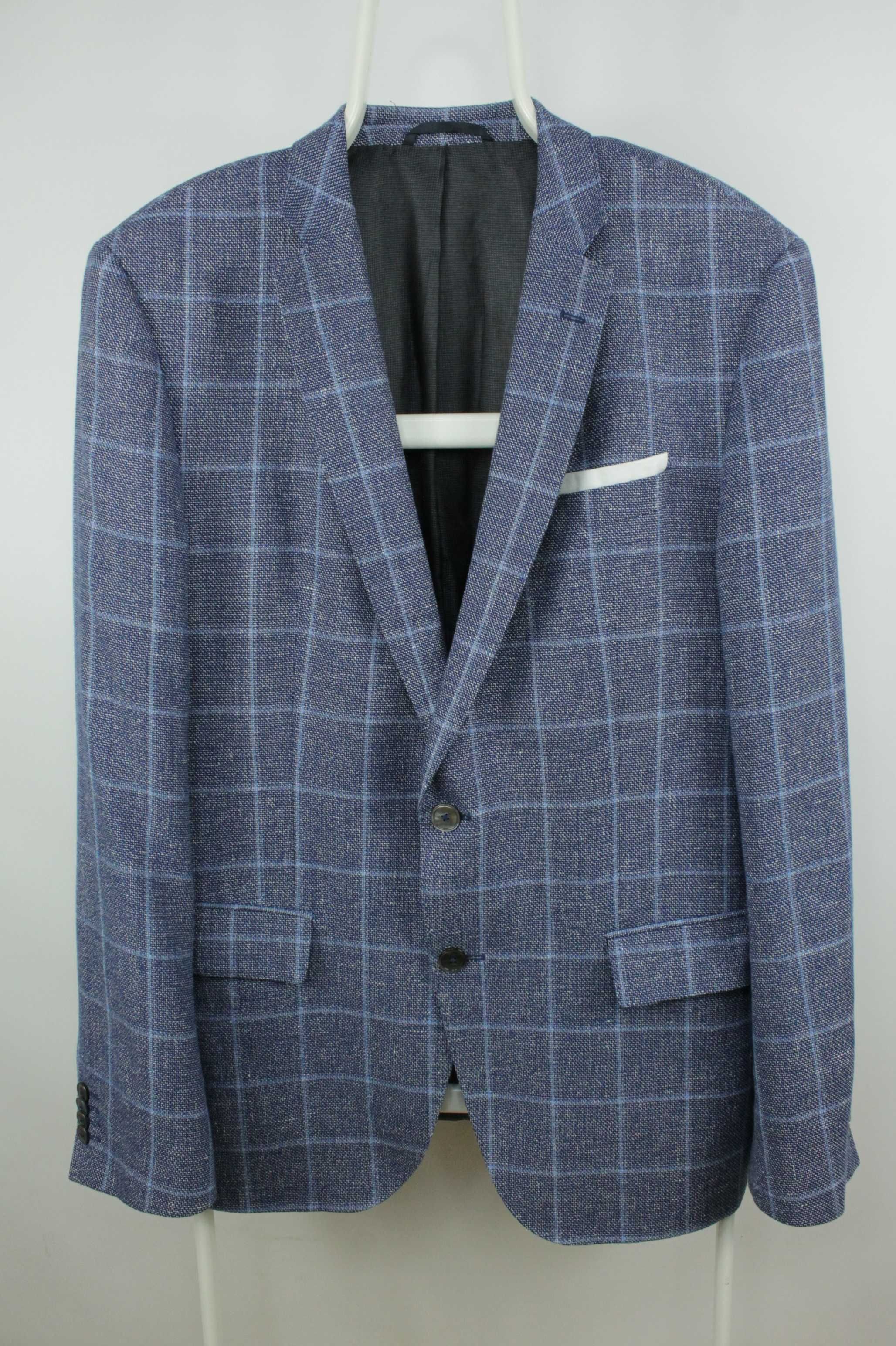 Елегантний спортивний піджак блейзер Hugo Boss Wool Linen Slim Fit 54