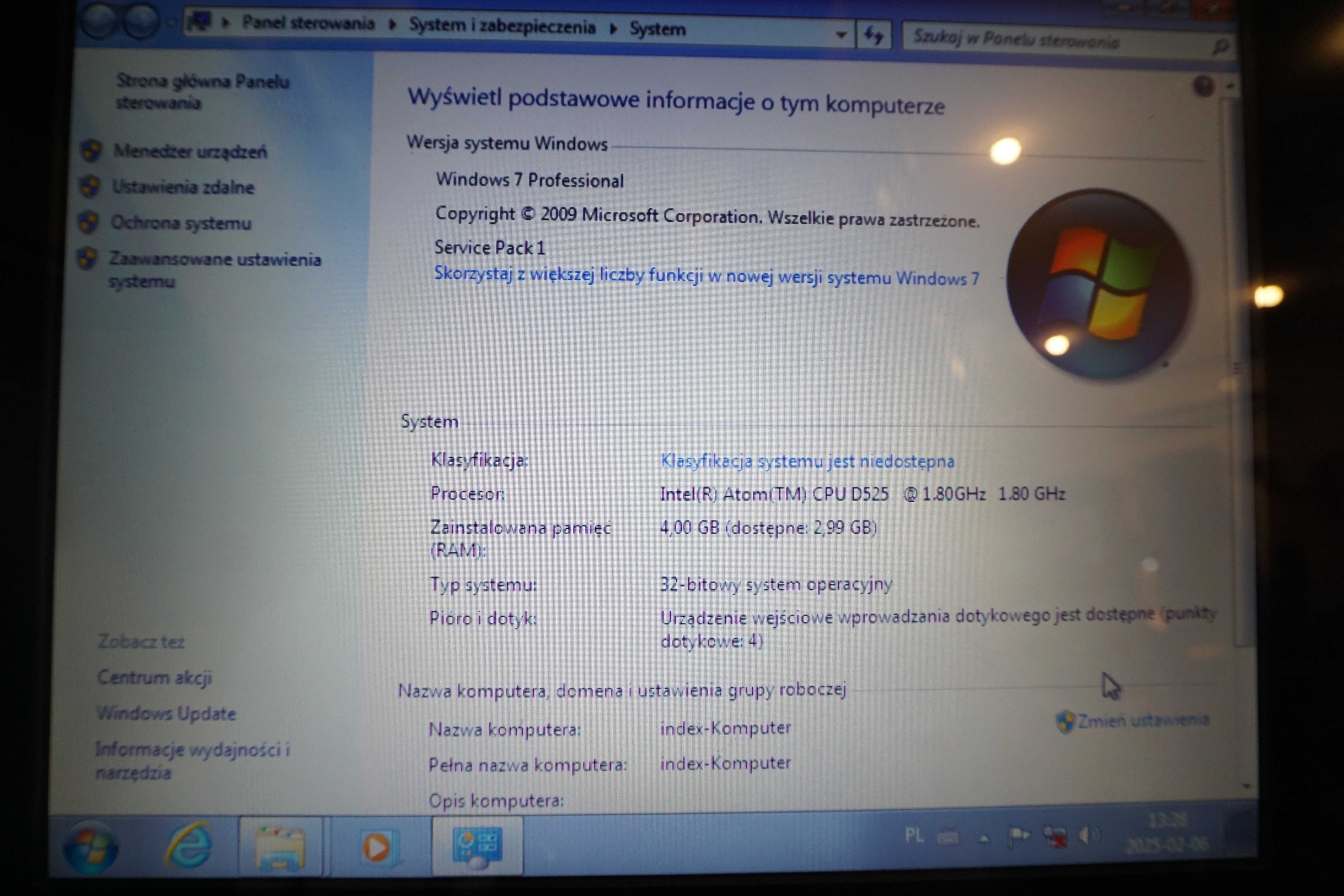 POS Windows 7 Intel Atom 4GB SSD, dotyk RS232