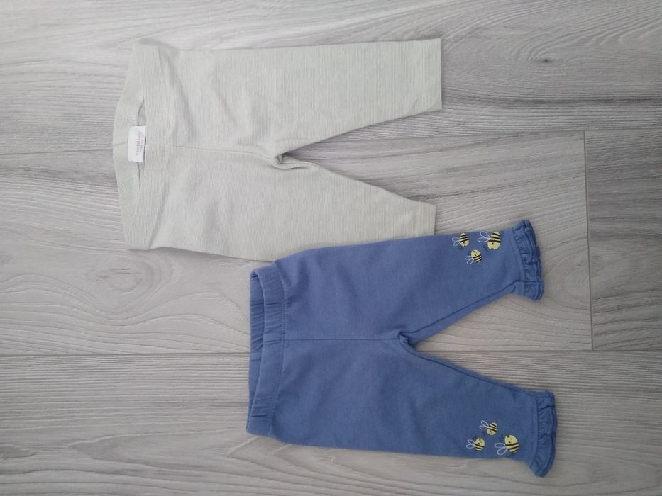 Zestaw dwóch par legginsów 0-3 miesięcy
